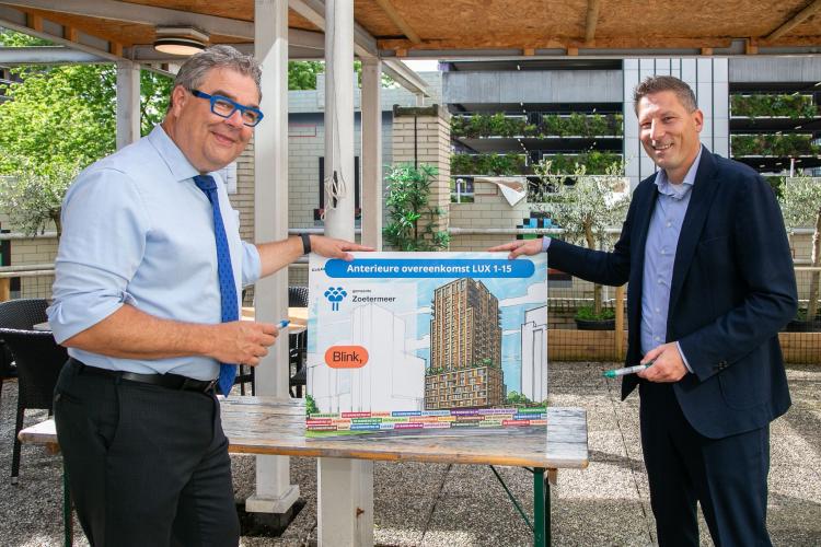 Gemeente Zoetermeer en Blink zetten stap naar 157 nieuwe appartementen aan de Luxemburglaan 1-15