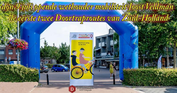 Eerste twee Doortraproutes Zuid-Holland geopend in Dordrecht
